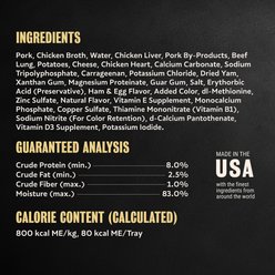 Cesar Loaf & Topper in Sauce Ham & Egg Flavor with Potato & Cheese Grain-Free Small Breed Adult Wet Dog Food, 3.5-oz, case of 24 slide 2 of 9