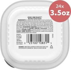 Cesar Home Delights Beef Stew Grain-Free Small Breed Adult Wet Dog Food Trays, 3.5-oz, case of 24 slide 2 of 9