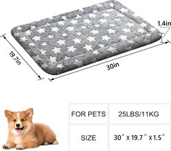 jansno Soft Sleeping Bed Washable Non-Slip Floor Dog & Cat Mat, Gray, 30-in slide 2 of 9