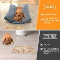 jansno Soft Flannel Hug-Like Concave Design Dog Bed, Gray slide 2 of 9