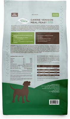 Show full view: Nature's Logic 100% Natural Canine Venison Meal Feast All Life Stages Dry Dog Food, 25-lb bag slide 6 of 11
