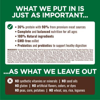 Show full view: Nature's Logic 100% Natural Canine Venison Meal Feast All Life Stages Dry Dog Food, 25-lb bag slide 5 of 11