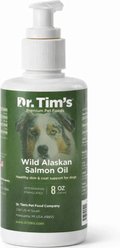 Dr. Tim's Wild Alaskan Salmon Oil Liquid Dog Supplement, 8-fl oz bottle