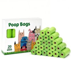 Petdiary Compostable Corn Starch Dog Waste Poop Bags, Scented, 300 count