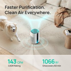 Dreo H13 HEPA Filter 5-Mode & 12H Timer Deodorizer Dog Smart Air Purifier, White, 182-sq ft slide 2 of 9