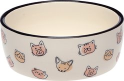 Pearhead Ceramic Cat Bowl, Multicolor, 2-cup