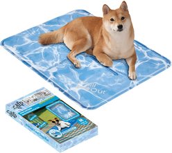 allforpaws Chill Out Always Cool Dog & Cat Mat, Blue, Medium