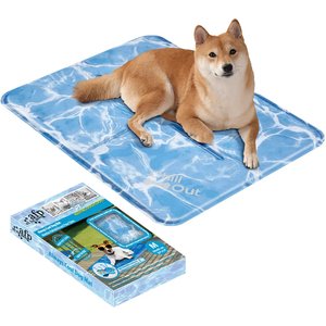 allforpaws Chill Out Always Cool Dog & Cat Mat, Blue, Medium