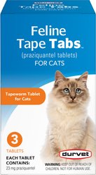 Durvet Feline Tape Tabs for Cats, 3 Chewable Tablets