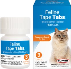 Durvet Feline Tape Tabs for Cats, 3 Chewable Tablets slide 2 of 2