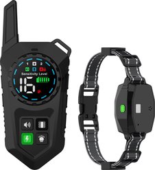 LvLrister T820 3-in-1 Remote Waterproof Training & Anti-Bark Dog Collar with Light, Black, 26-in neck, 1.375-in wide, 1 count
