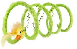 EYS Forest Spring with Bird Teaser & Catnip Tunnel Cat Toy, Green