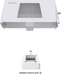 PETKIT Front Entry Hood for Purobot Crystal Duo Automatic Cat Litter Box, 29.13 x 16.45 x 12.59-in
