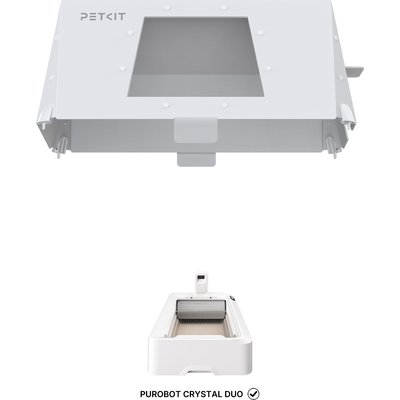 PETKIT PETKIT Front Entry Hood for Purobot Crystal Duo Automatic Cat Litter Box, 29.13 x 16.45 x 12.59-in