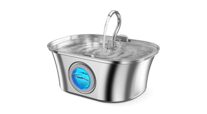 HINTON Automatic Hydration Dispenser & Ultra Quiet Pump Stainless