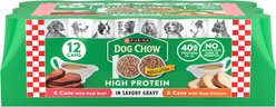 Dog Chow High Protein Variety Pack Chicken & Beef in Savory Gravy Canned Dog Food, 13-oz can, case of 12