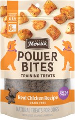 Merrick Power Bites Real Chicken Recipe Grain-Free Soft & Chewy Dog Treats, 6-oz bag