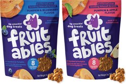 Fruitables Pumpkin & Blueberry Flavor + Pumpkin & Apple Flavor Dog Treats