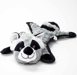 SteelDog USA Flat Bumpy Raccoon Plush Dog Toy