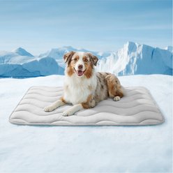 furrybaby Dog Cooling Crate Mat, Grey, Large