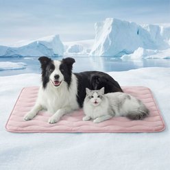 furrybaby Dog Cooling Crate Mat, Pink, X-Large