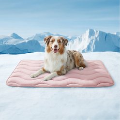 furrybaby Dog Cooling Crate Mat, Pink, Large
