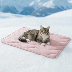 furrybaby Dog Cooling Crate Mat, Pink, Medium