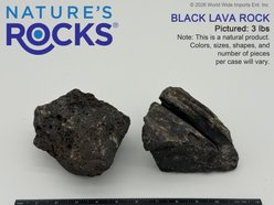NATURE'S ROCKS Black Lava Aquarium Rock, 3-lb slide 2 of 4