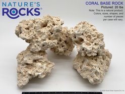 NATURE'S ROCKS Coral Base Aquarium Rock, White, 20-lb slide 2 of 4