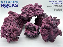 NATURE'S ROCKS Coral Purple Base Aquarium Rock, 20-lb slide 2 of 3