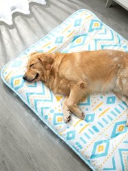 furrybaby Waterproof Endothermic Color-Changing Dog & Cat Cooling Crate Mat, Bohemia, Small slide 2 of 9
