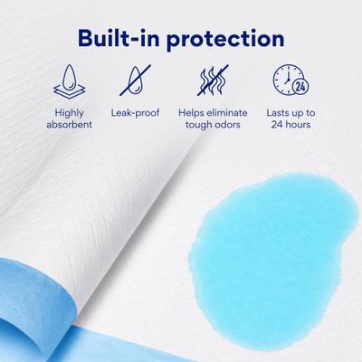 Show full view: Chewy Made Medium Premium Dog Training & Potty Pads (FORMERLY FRISCO), 21 x 21-in, Unscented, 100 count slide 4 of 10
