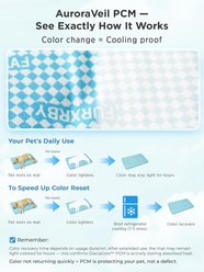 furrybaby Self-Cooling Waterproof Endothermic Color-Changing Dog & Cat Cooling Crate Mat, Ocean Sea, X-Large slide 2 of 9
