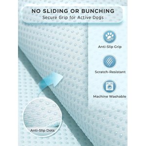 furrybaby Self-Cooling Waterproof Endothermic Color-Changing Dog & Cat Cooling Crate Mat, Ocean Sea, Large