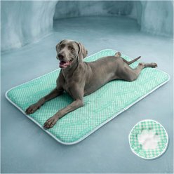furrybaby Endothermic Color-Changing for Indoor & Outdoor Dog & Cat Cooling Crate Mat, Green, X-Large