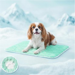 furrybaby Endothermic Color-Changing for Indoor & Outdoor Dog & Cat Cooling Crate Mat, Green, Medium