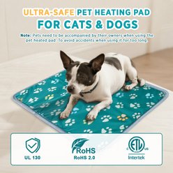 furrybaby Waterproof Durable Anti-Bite Dog & Cat Heating Pad, Green, Medium slide 2 of 8