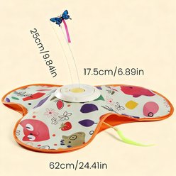 Meowvale 3-in-1 Smart Hide & Seek Interactive Motion Cat Toy, Orange slide 2 of 6