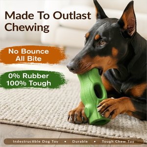 KADTC Frost Lick 2 In 1 Dog Fillable Chew Enrichment Puzzle Toy, Green, X-Large