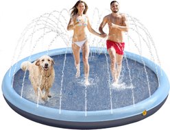 Heeyoo Thicken Non-Slip Scratch Resistant Splash Pad Dog Toy, Blue, 97-in