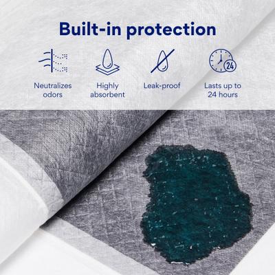 Show full view: Chewy Made X-Large Charcoal Dog Training & Potty Pads (FORMERLY FRISCO), 28 x 34-in, Unscented, 40 count slide 4 of 10