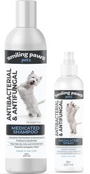 Alpha Paw Antibacterial & Antifungal Medicated Spray, 8-oz bottle + Antibacterial & Antifungal Medicated Dog & Cat Shampoo, 16-oz bottle