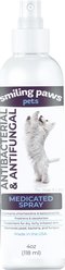 Smiling Paws Pets Antibacterial & Antifungal Medicated Dog & Cat Spray, 4-fl oz bottle slide 1 of 7