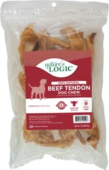 Nature's Logic 100% Natural Beef Tendon Dog Chew Treats, 1-lb bag