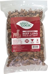 Nature's Logic 100% Natural Beef Lung Dehydrated Dog & Cat Treats, 1-lb bag