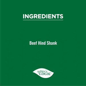 Nature's Logic 100% Natural 7- 8" Center Cut Hind Shank Bone, Dog Chew Treat, 1 count