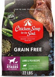 Chicken Soup for the Soul Grain-Free Lamb & Pea Recipe Dry Dog Food, 22-lb bag