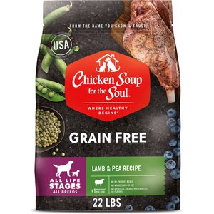 Chicken Soup for the Soul Grain-Free Lamb & Pea Recipe Dry Dog Food, 22-lb bag
