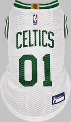 Pets First NBA Dog Road Jersey, White, Large, Boston Celtics