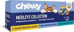 Chewy Made Medleys Primavera Variety Pack Canned Wet Cat Food, 3-oz can, case of 6